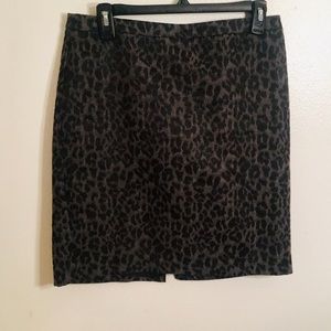 Ann Taylor Loft Petite 6P Cheetah Print Skirt